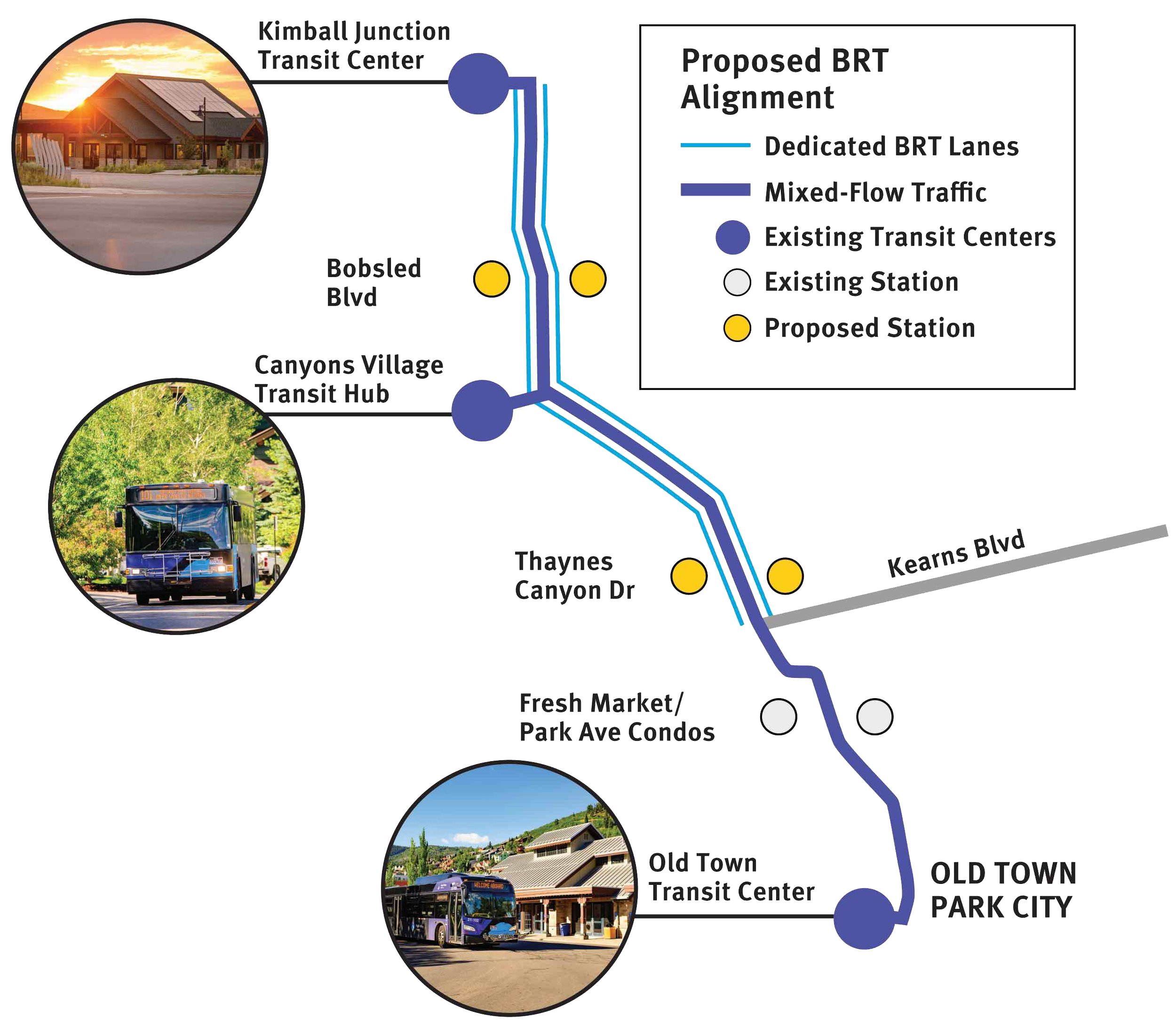 High Valley Transit Project map